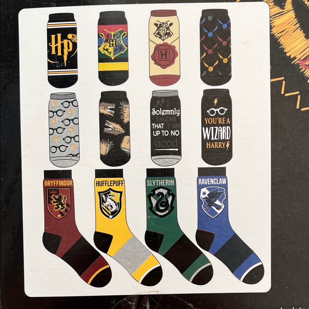 Harry Potter Themed Socks Set - Multicolor